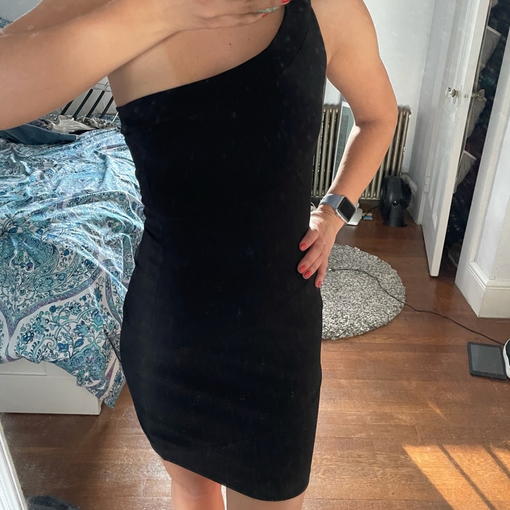 Black one shoulder Little black dress